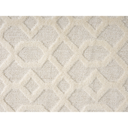 Isabella Living Room Area Rugs - Embossed Imperial Trellis Design Rug - Cream / 290cm - thumbnail 3