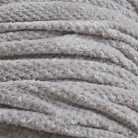 Waffle Honeycomb Mink Throw - Silver / 240cm - thumbnail 1
