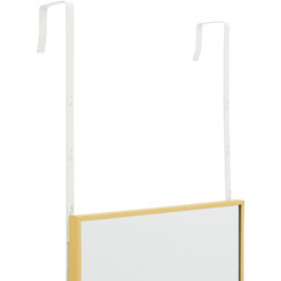 Rectangular Over-Door Mirror with Adhesive Wall Hooks and Stickers - White / 4.2kg - thumbnail 4