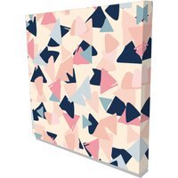 'Pastel Geometric' Print on Canvas - Pink / 101cm - image 1