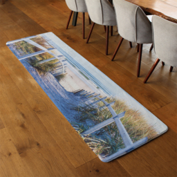Path to the beach at baltic sea Designer Runner Rug - Blue - thumbnail 3