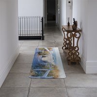 Path to the beach at baltic sea Designer Runner Rug - Blue - thumbnail 1