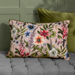 Hidcote Manor Alma Floral Cushion - Blush / 60cm / Polyester - thumbnail 3