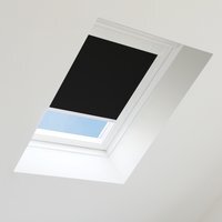 Blackout Blind for Velux Roof Window - Black - White Frame / 603mm / 730mm / M04