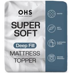 Soft Touch Deep Fill Mattress Topper - White / Single - thumbnail 5