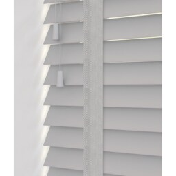Real Wood Tape Venetian Blinds - Grey / 120cm / 45cm - thumbnail 4