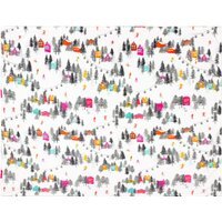 Aspen Printed Fleece Throw - Snow - image 1