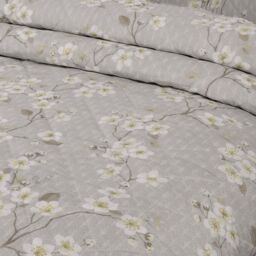 Cherry Blossom Bedspread Set - Natural / Single - thumbnail 2