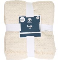 Waffle Cotton Throw - Natural