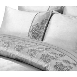 Amara Duvet Cover Set - Silver / Double - thumbnail 4