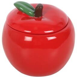 Apple Shaped Scented Candle Jar - Red - thumbnail 3