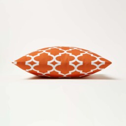 Orange Geometric Outdoor Cushion 45 x 45 cm, Set of 2 - Orange - thumbnail 4