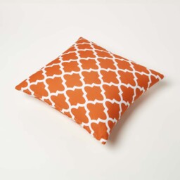 Orange Geometric Outdoor Cushion 45 x 45 cm, Set of 2 - Orange - thumbnail 5