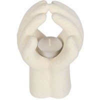 Praying Hands Tealight Holder For Tranquil Spaces - Cream