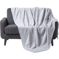 Cotton Halden Chevron Throw - Grey / 255cm