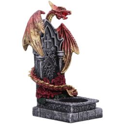 Light of the Dragon Tealight Holder - Red - thumbnail 4
