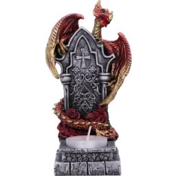 Light of the Dragon Tealight Holder - Red - thumbnail 2