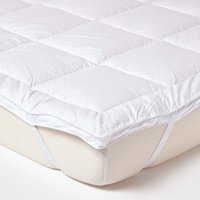 Pure Mulberry Silk Blend Mattress Topper - White / Superking