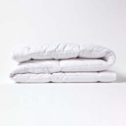 Pure Mulberry Silk Blend Mattress Topper - White / Superking - thumbnail 4