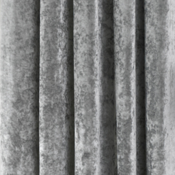 Verona Crushed Velvet Eyelet Curtains - Silver / 137cm - thumbnail 3