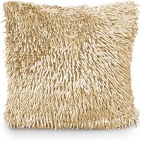 Shaggy Chenille Cushion - Cream