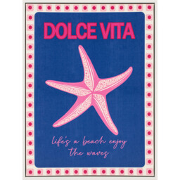 Set of 3 Dolce Vita Beach Glossy Canvas Prints - Pink - thumbnail 3