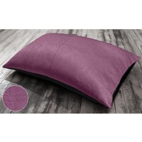 Textured Woven Lounging Cushion with Tailor Joint and Non-Slip Base - Mauve / 85cm