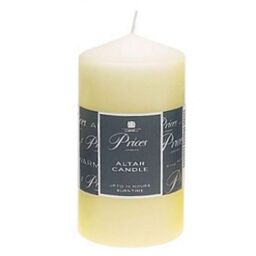 Prices Altar Pillar Candle 150 x 80mm Unscented Smokeless Non Drip 75H - Cream / 4 - thumbnail 2