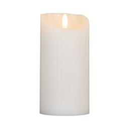 Cosy Cotton LED Pillar Candle - White / 15cm - thumbnail 3