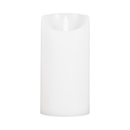Cosy Cotton LED Pillar Candle - White / 15cm - thumbnail 2