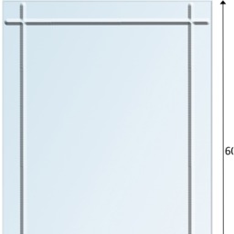 Marylebone Wall Mounted Rectangular Frameless Bathroom Mirror 45cm x 60cm - Mirror - thumbnail 4