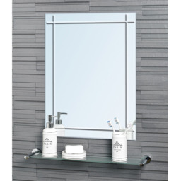 Marylebone Wall Mounted Rectangular Frameless Bathroom Mirror 45cm x 60cm - Mirror - thumbnail 2