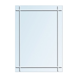 Marylebone Wall Mounted Rectangular Frameless Bathroom Mirror 45cm x 60cm - Mirror - thumbnail 3