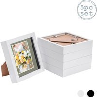 "3D Box Photo Frame - 6 x 6"" with 4 x 4"" Mount - Pack of 5 - Grey" - image 1