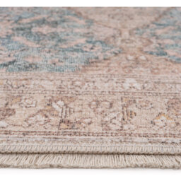 Pastel Blue Fringed Area Rug - Antique Pink / 230cm - thumbnail 5