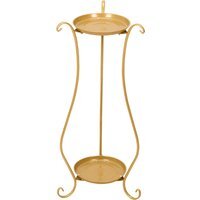 2-Tier Metal Plant Stand - Gold - thumbnail 1