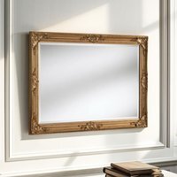 Traditional Rectangular Mirror - Gold - image 1