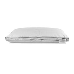 Homescapes Super Microfibre Damask Pillow - White - thumbnail 2