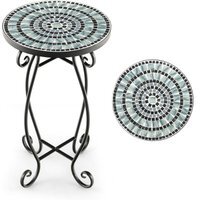 Mosaic Outdoor Side Table - Black