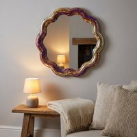Duo Tone Scalloped Disco Mirror