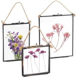 Hanging Metal Photo Frames Gallery Set Vintage Picture Display 3 Sizes - Black - thumbnail 5