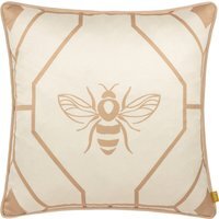 Bee Deco Geometric Cushion - Champagne - thumbnail 1