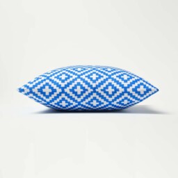 Blue Geometric Outdoor Cushion 45 x 45 cm, Set of 2 - Blue - thumbnail 4