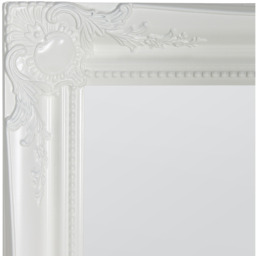 MirrorOutlet Large White Antique Design Ornate Wall Mirror 137 x 107cm - White - thumbnail 3