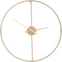 Beauly 60cm Dia Metal Wall Clock with Gold Finish - Gold