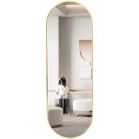 Oval Full Length Wall Mirror Gold - Gold