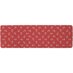 Anchors On Red Background Runner Rug - Red - thumbnail 2