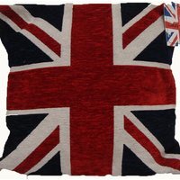 Union Jack Cushion Cover - Navy and Red