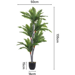 Decorative Artificial Persian Grass with Pot - Green / 135cm - thumbnail 3