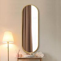MirrorOutlet The Vultus Metal Framed Double Arched Mirror - Gold / 55cm - image 1